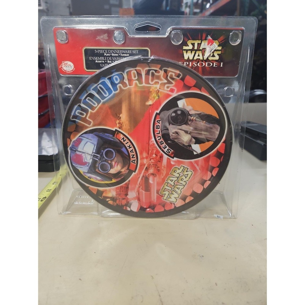 Star Wars Episode 1 Dinnerware 3 Piece set Plate/Bowl/Tumbler Anakin & Sebulba